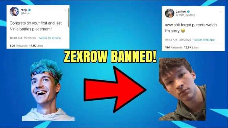 NInja Bans ZexRow